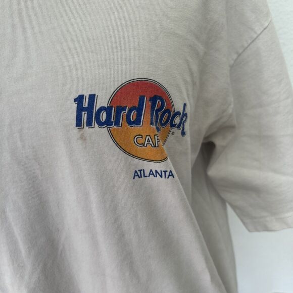 Hard Rock Cafe T-shirt Men's Large Vintage Y2K Graphic Atlanta Save the Planet - Picture 2 of 7